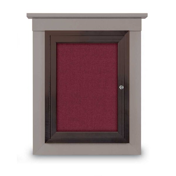 Sliding Glass Enclosed Letterboard, 60"x3